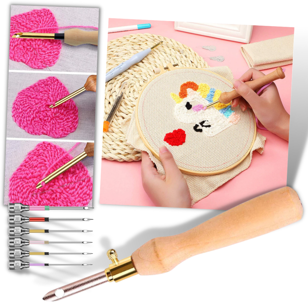 Adjustable Punch Needle Embroidery Tool