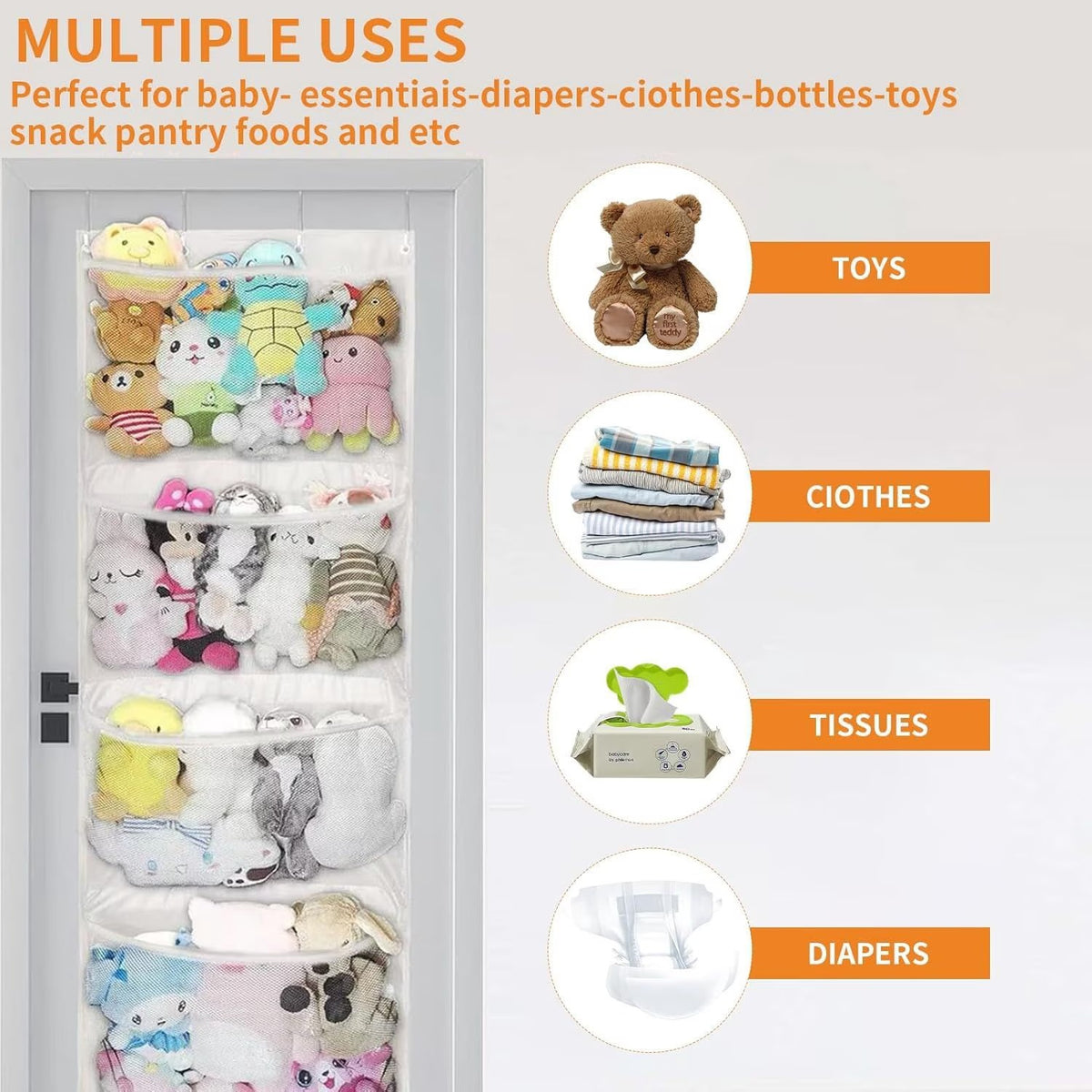 Door Stuffed Storage Organizer