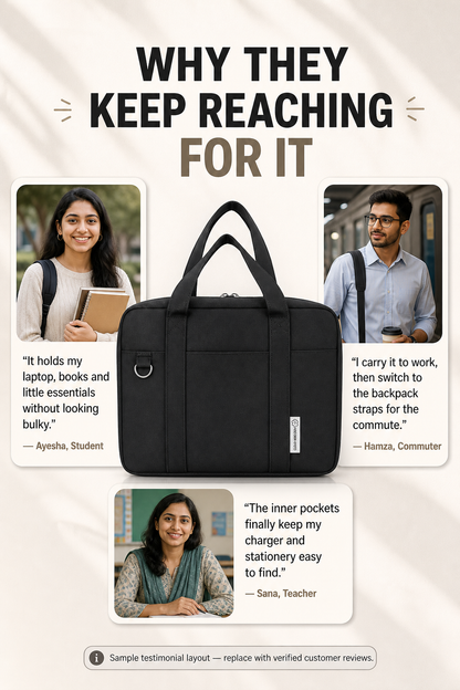 Kanso Kuro Japanese Bag