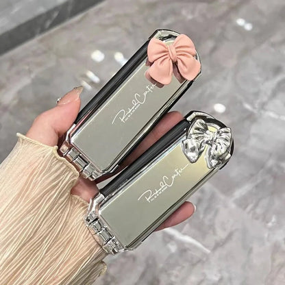 Folding Hair Brush with Mirror