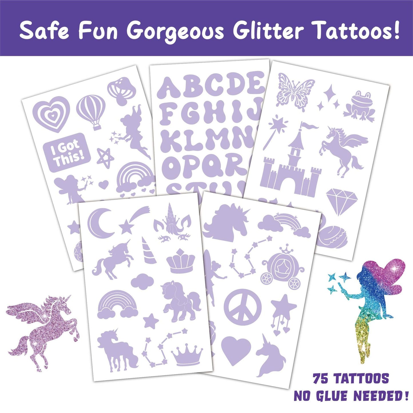 Glitter Tattoo Stickers