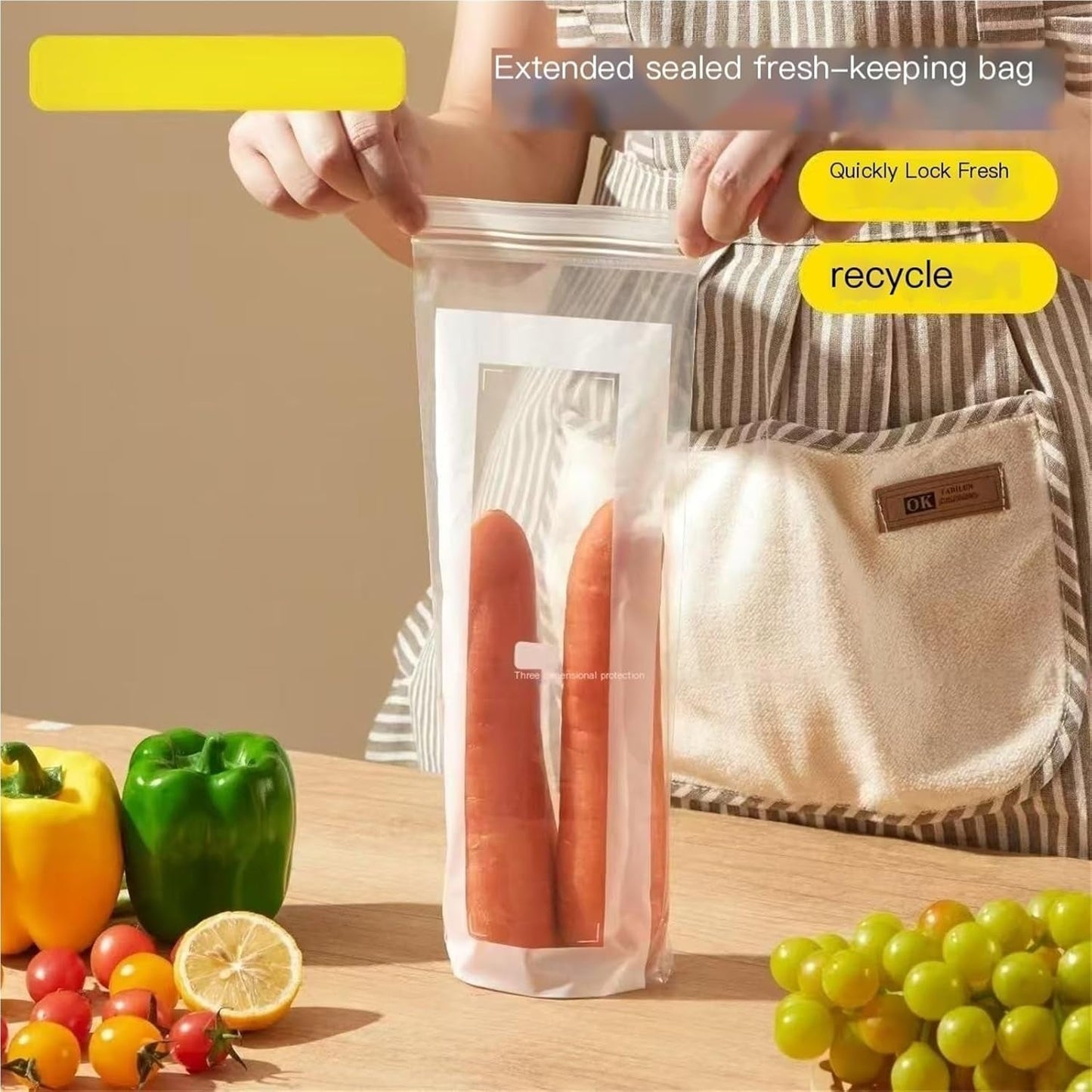 Sealable Fresh Food Storage Bag
