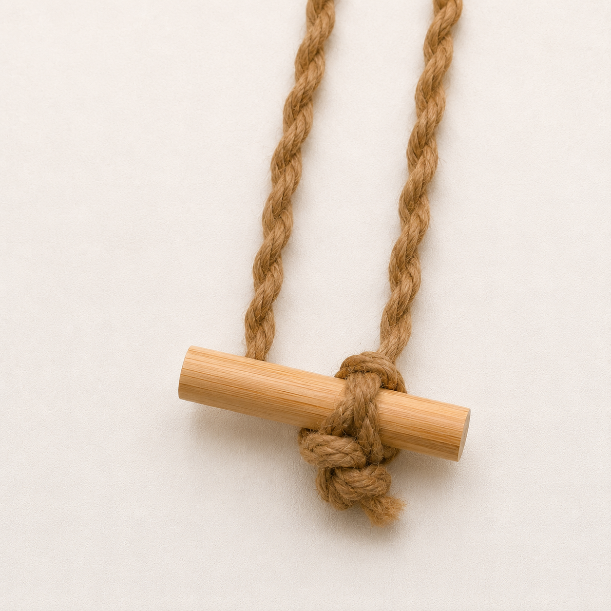 Rustic Rope Book Organizer