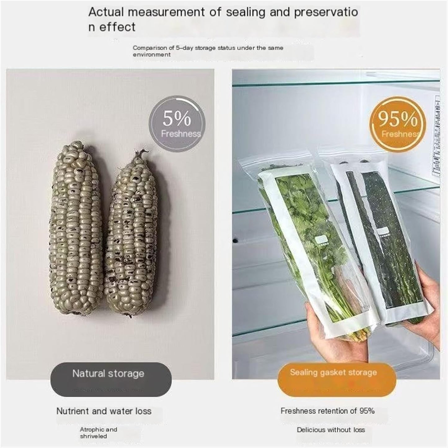 Sealable Fresh Food Storage Bag