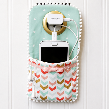 Easy Phone Charger Holder with Pockets