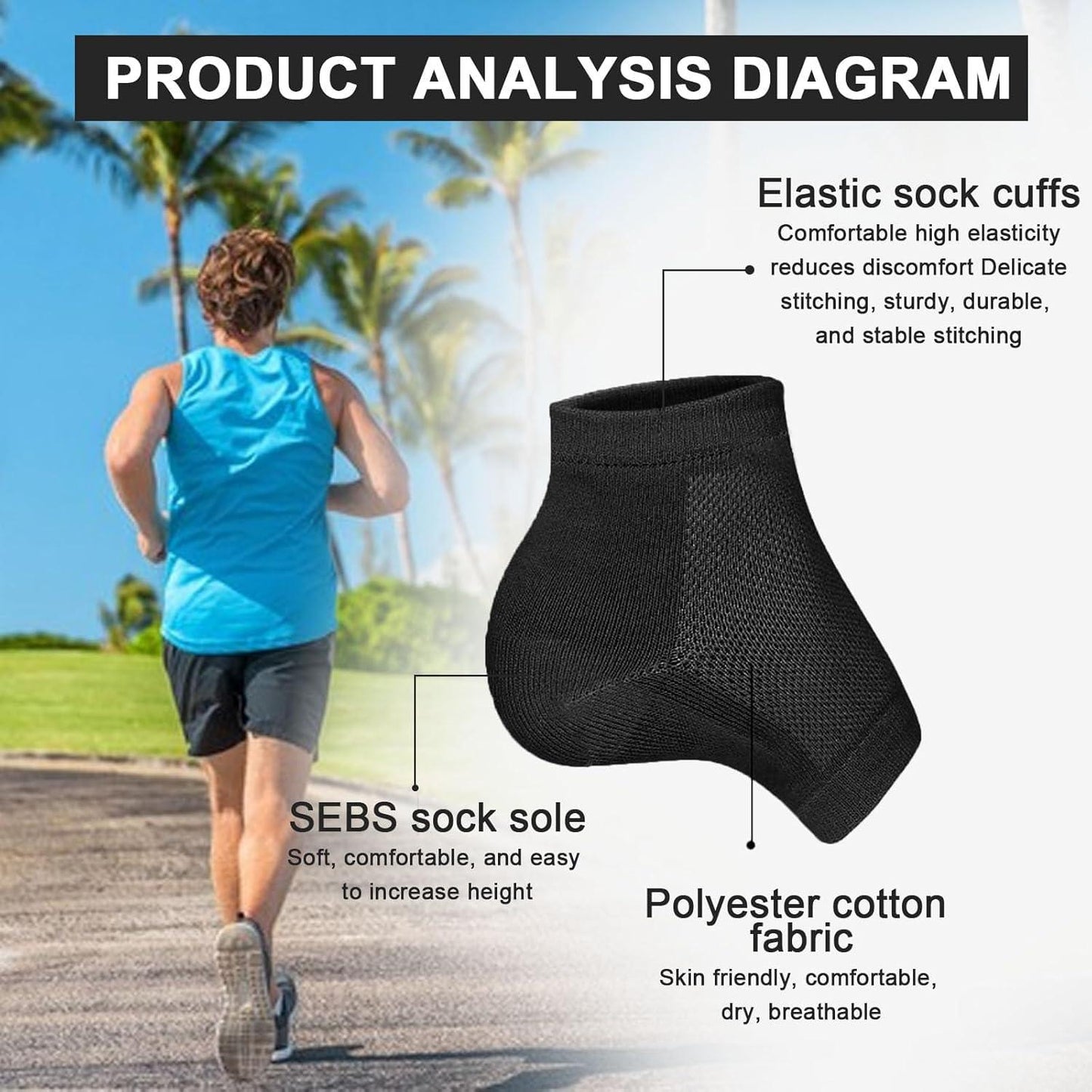 Invisible Height Increase Insoles for Men & Women