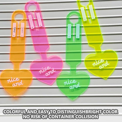 Heart-Shaped PVC Luggage Tags