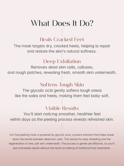 Glycolic Acid Foot Peeling Mask