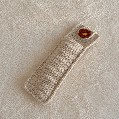 Crocheted Pocket Bookmark & Pen Holder