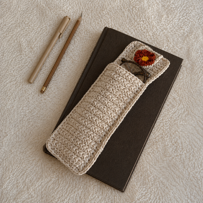Crocheted Pocket Bookmark & Pen Holder