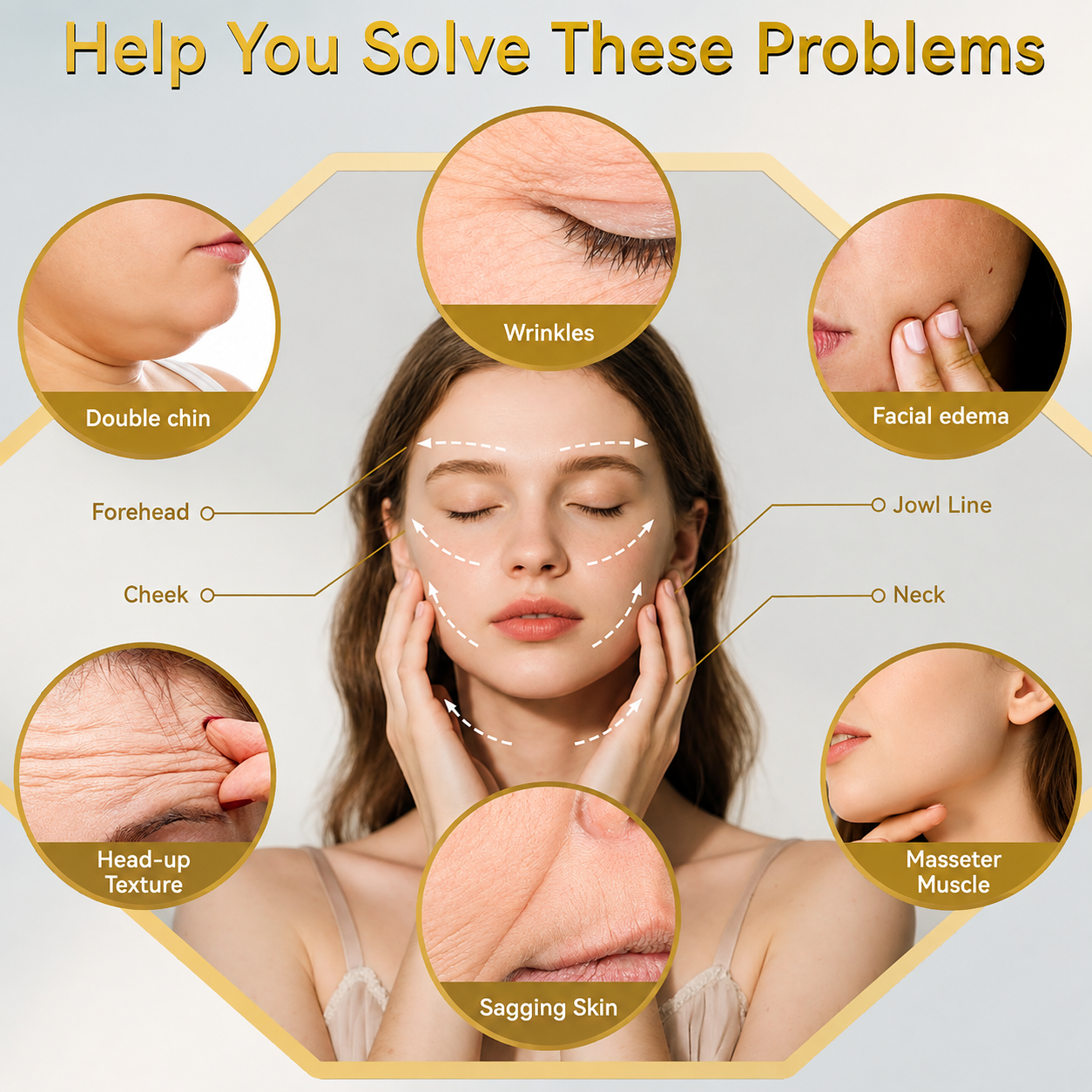 Anti-Sagging Face Lift Tape With Adjustable Elastic Band