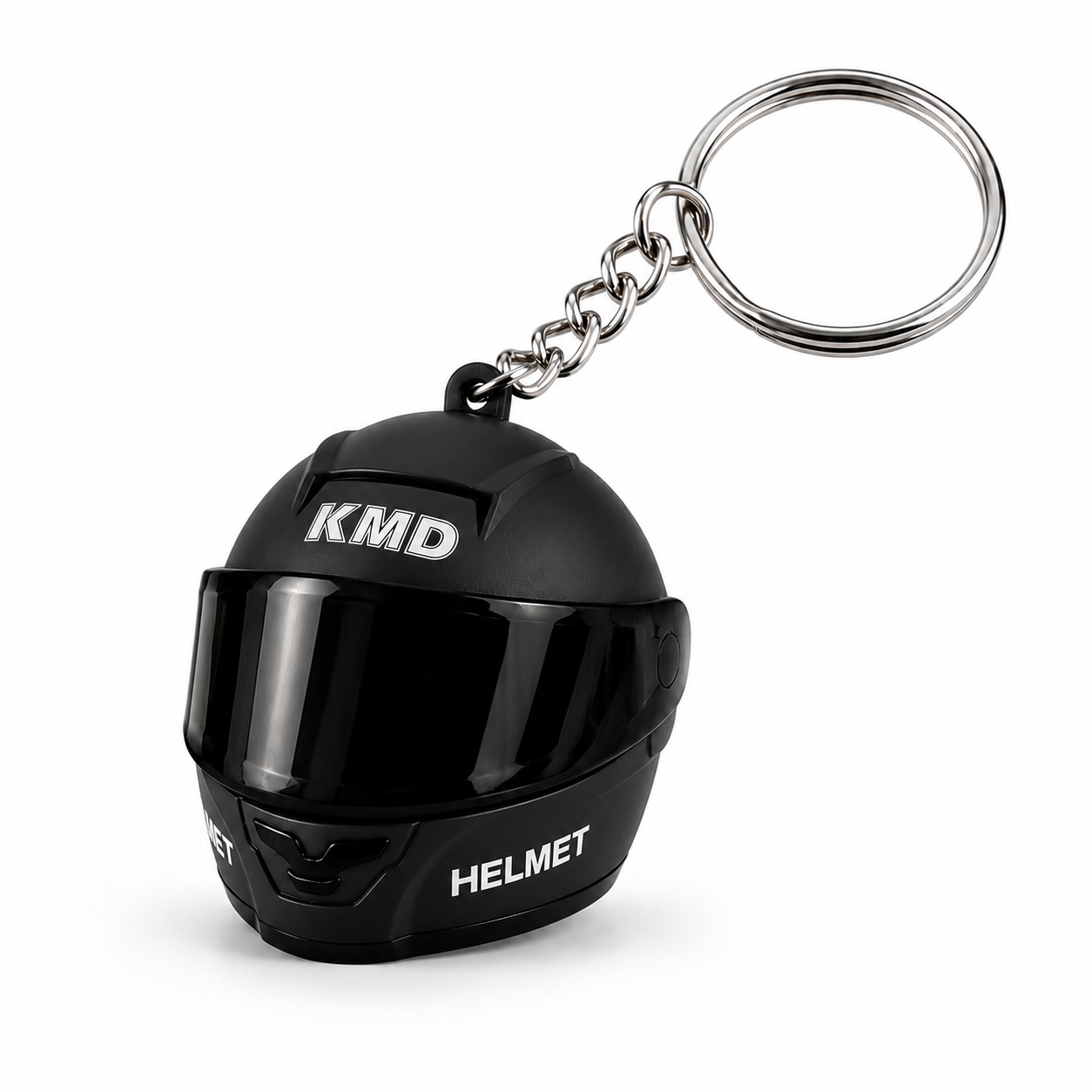 3D Helmet Keychain with LED Lighting