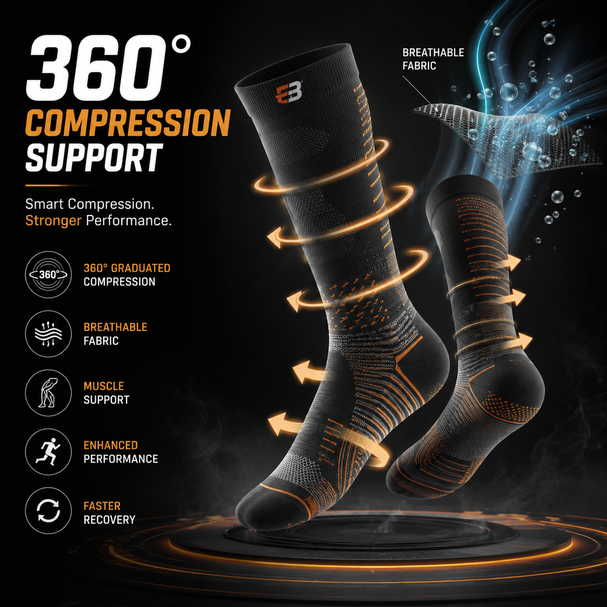 Pain Free Compression Support Socks
