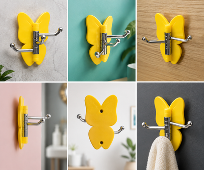 3-In-1 Rotatable Butterfly Wall Hook