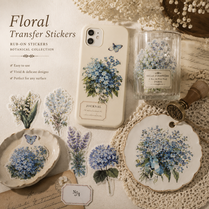 Floral Transfer Stickers