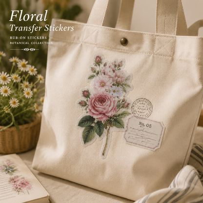 Floral Transfer Stickers