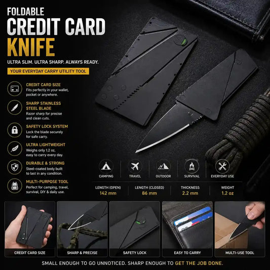 Foldable Credit Card Knife