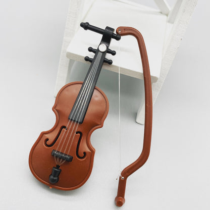 Mini Wooden Violin with Bow