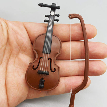 Mini Wooden Violin with Bow