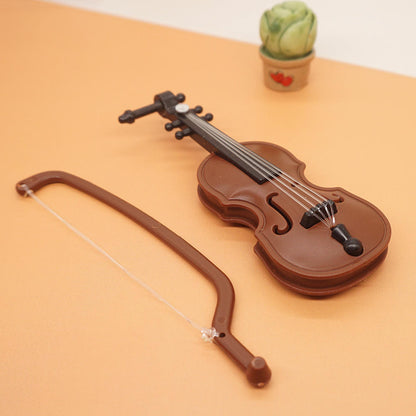 Mini Wooden Violin with Bow