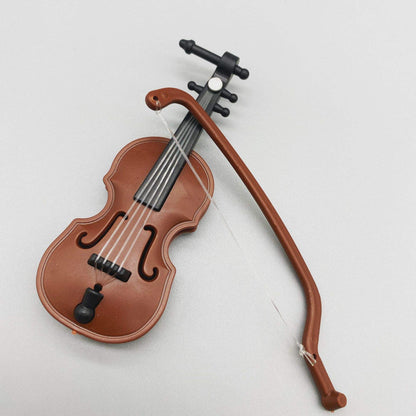 Mini Wooden Violin with Bow