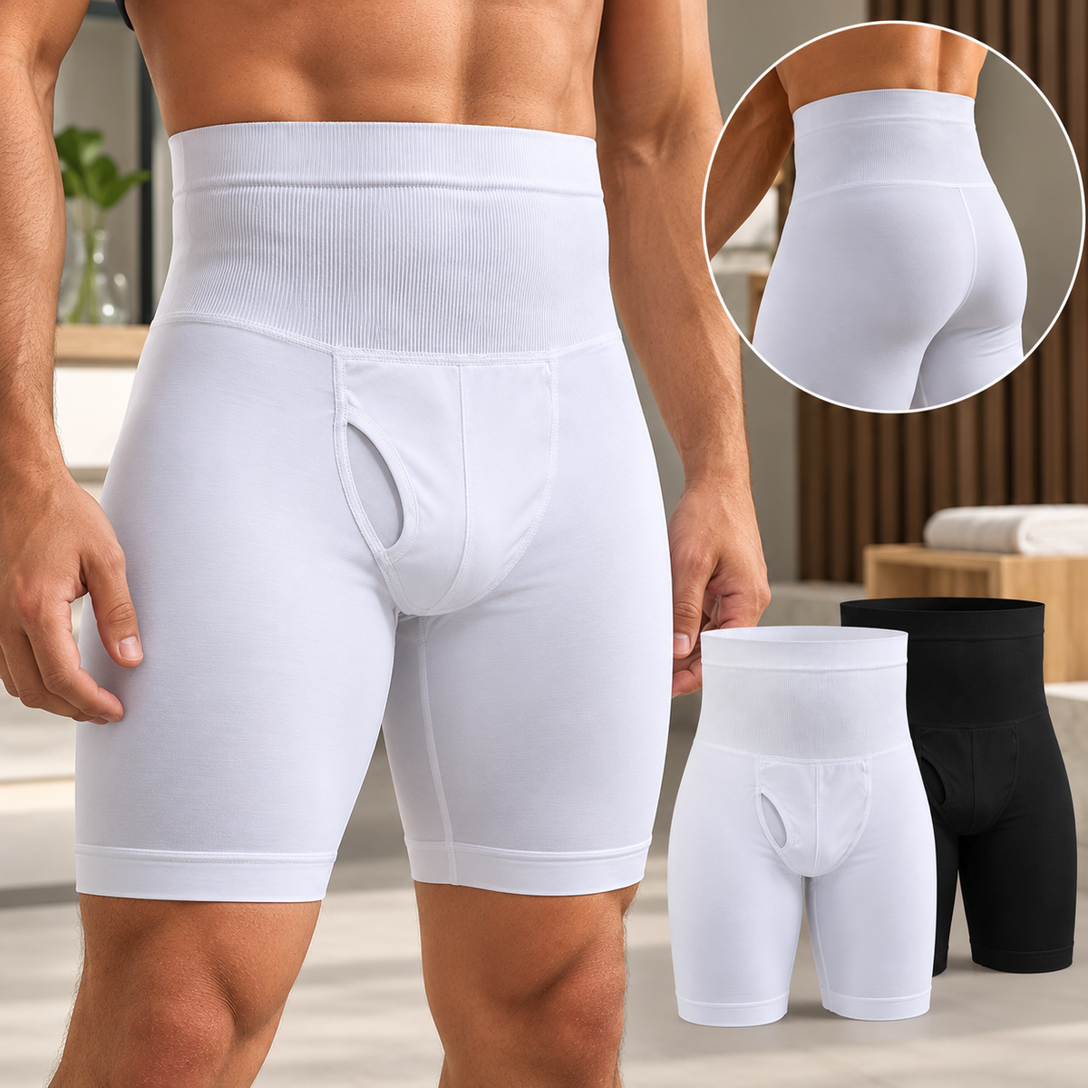 Mens High Waist Tummy Control Shapewear