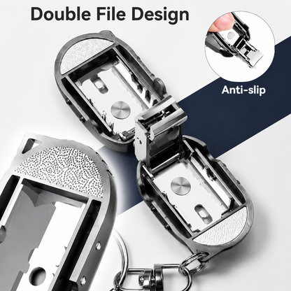 Mini Foldable Suitcase Nail Clipper Keychain