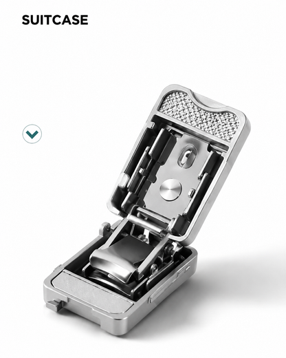 Mini Foldable Suitcase Nail Clipper Keychain