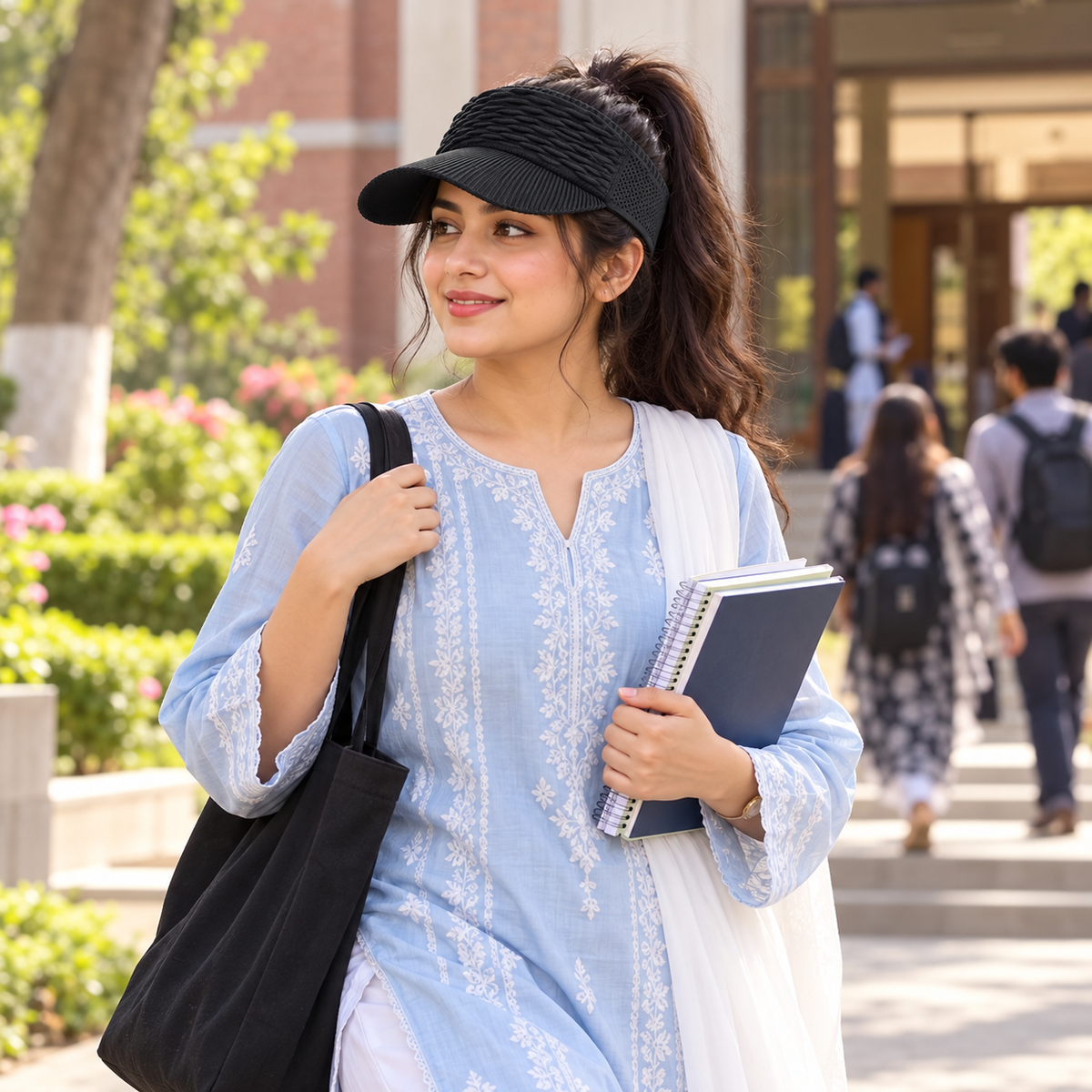 Women’s High Ponytail Sun Visor Hat