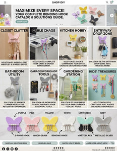 3-In-1 Rotatable Butterfly Wall Hook