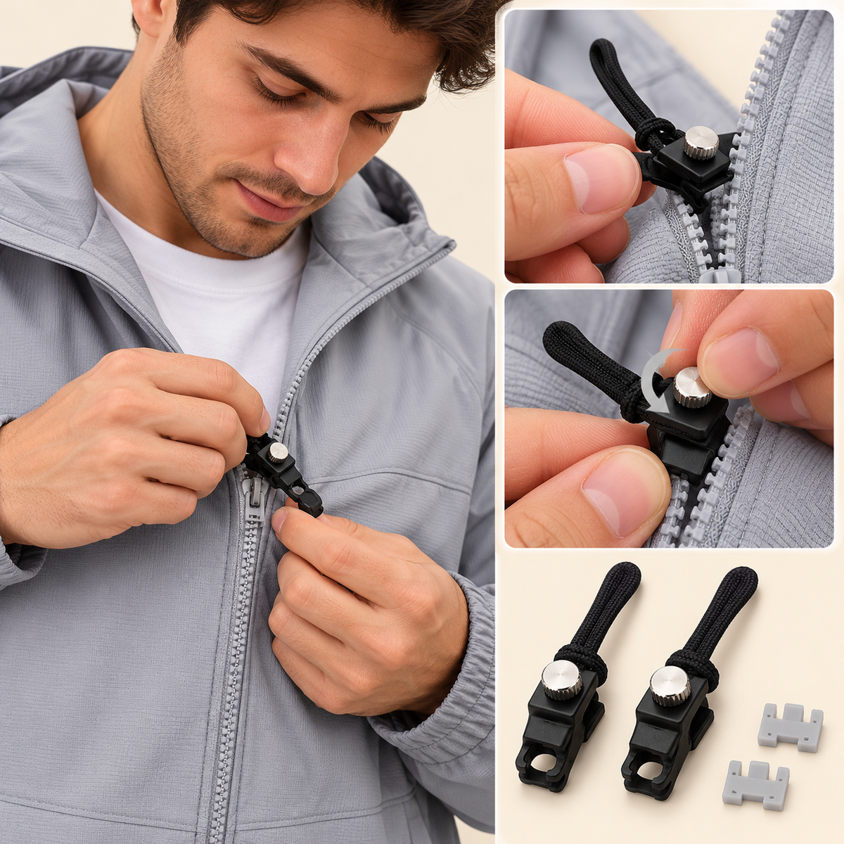 Metal Zipper Slider Instant Repair Kit