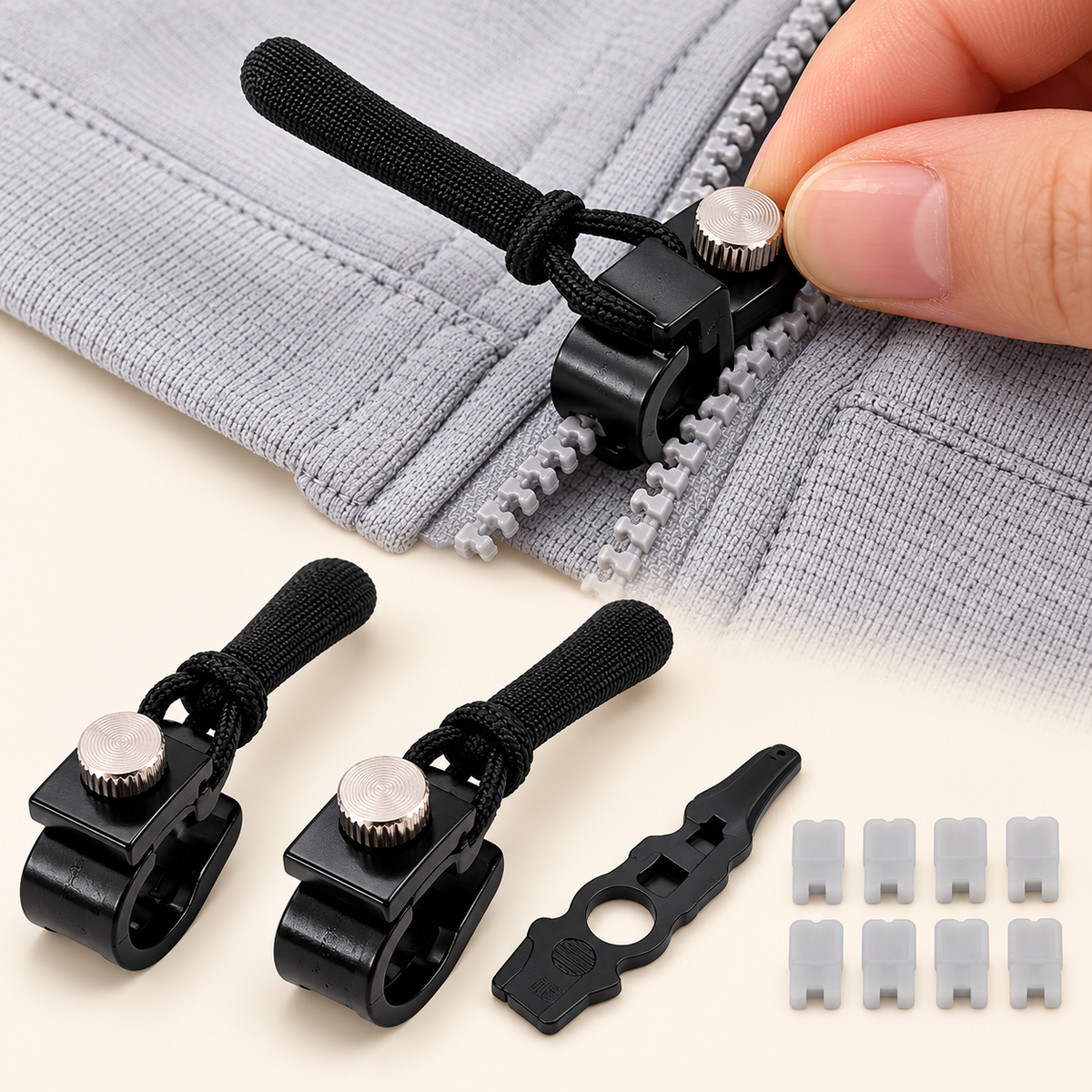 Metal Zipper Slider Instant Repair Kit
