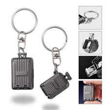 Mini Foldable Suitcase Nail Clipper Keychain