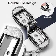 Mini Foldable Suitcase Nail Clipper Keychain