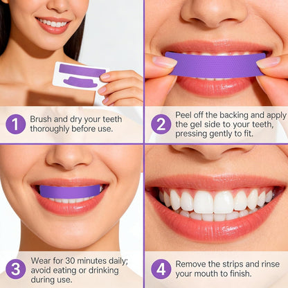 Purple Instant Teeth Whitening Strips