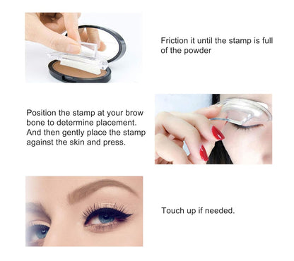 Double Seal Eyebrow Stamp Powder Kit