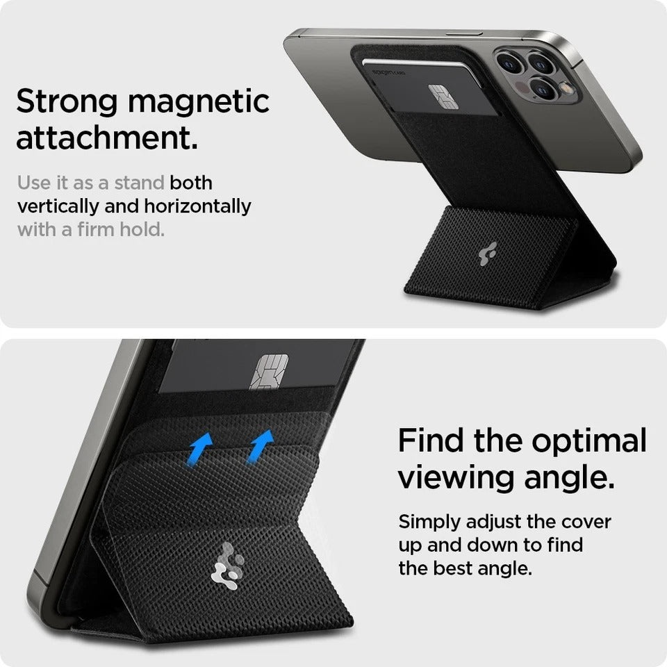 Portable Magnetic Card Holder Wallet With Mobile Stand