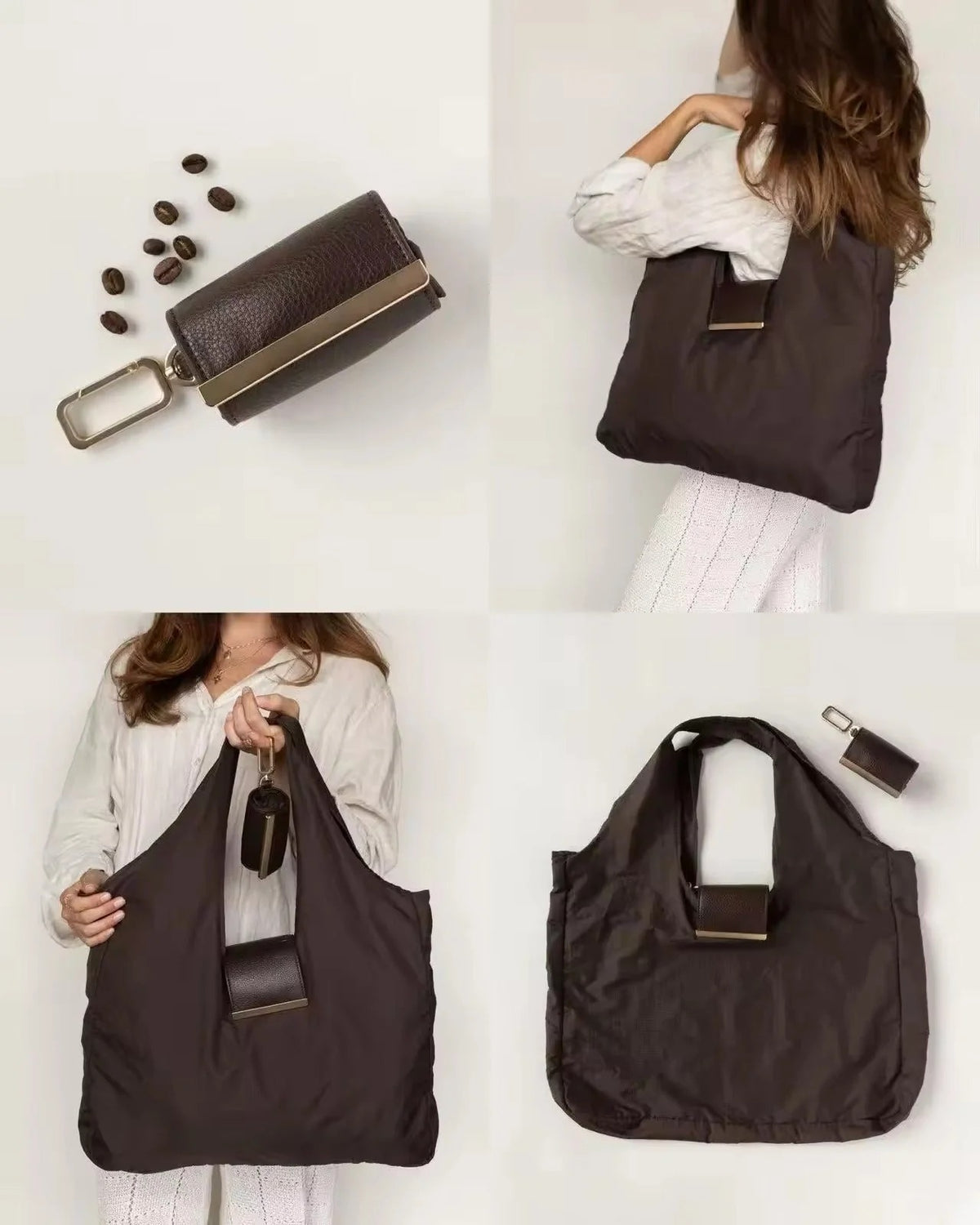 Foldable Keychain Tote Bag