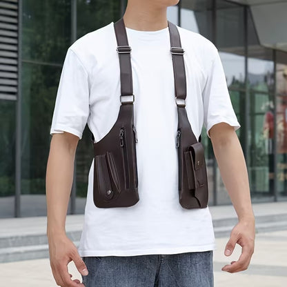 Adjustable Medieval Leather Harness Holster Bag