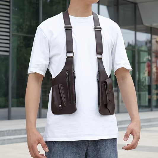 Adjustable Medieval Leather Harness Holster Bag