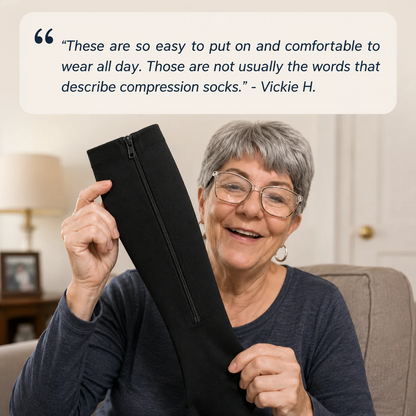 Medicated ZIPPRA Compression Socks