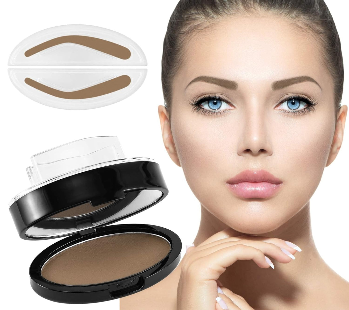 Double Seal Eyebrow Stamp Powder Kit
