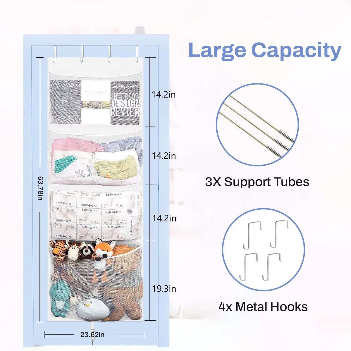 Door Stuffed Storage Organizer