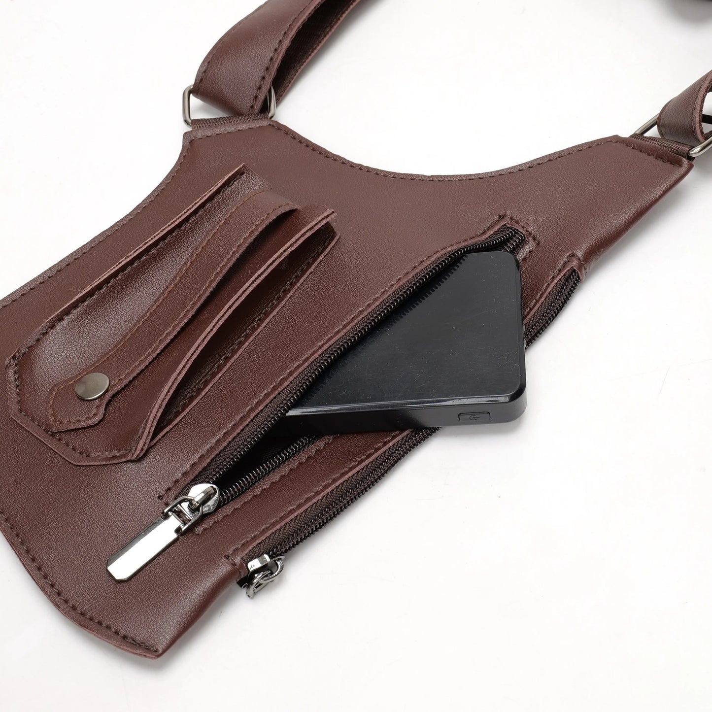 Adjustable Medieval Leather Harness Holster Bag