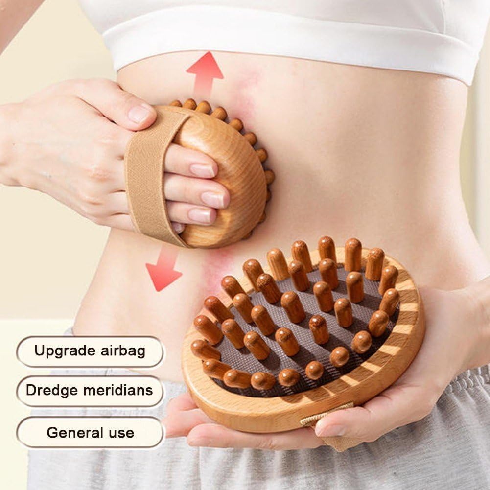 Wooden Meridian Massage Brush