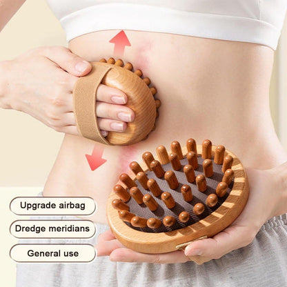 Wooden Meridian Massage Brush
