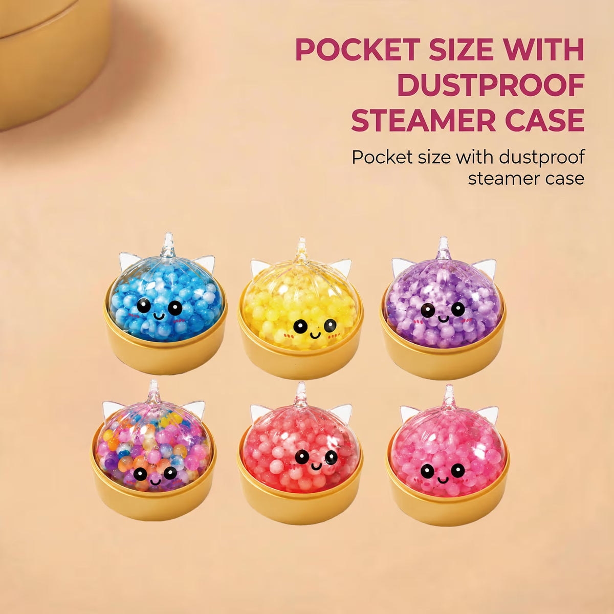 Unicorn Bun Squeeze Fidget Toy TPR Bead Stress Relief Toy