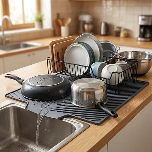 Dish Drying Silicone Drain Mat