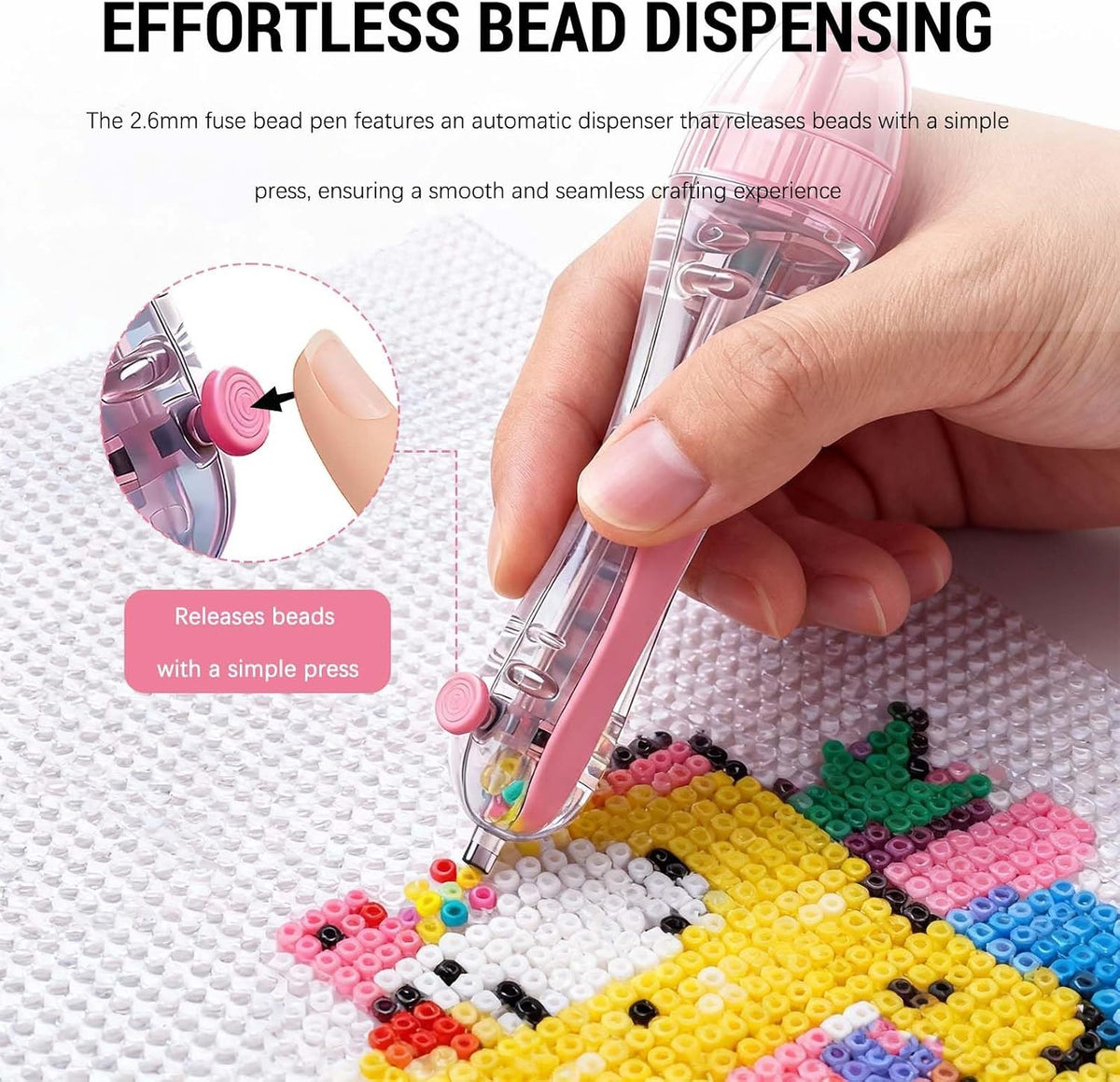 Automatic Push Style Fuse Bead Placement Pen