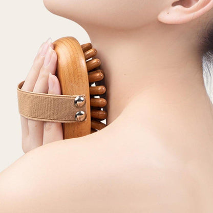Wooden Meridian Massage Brush